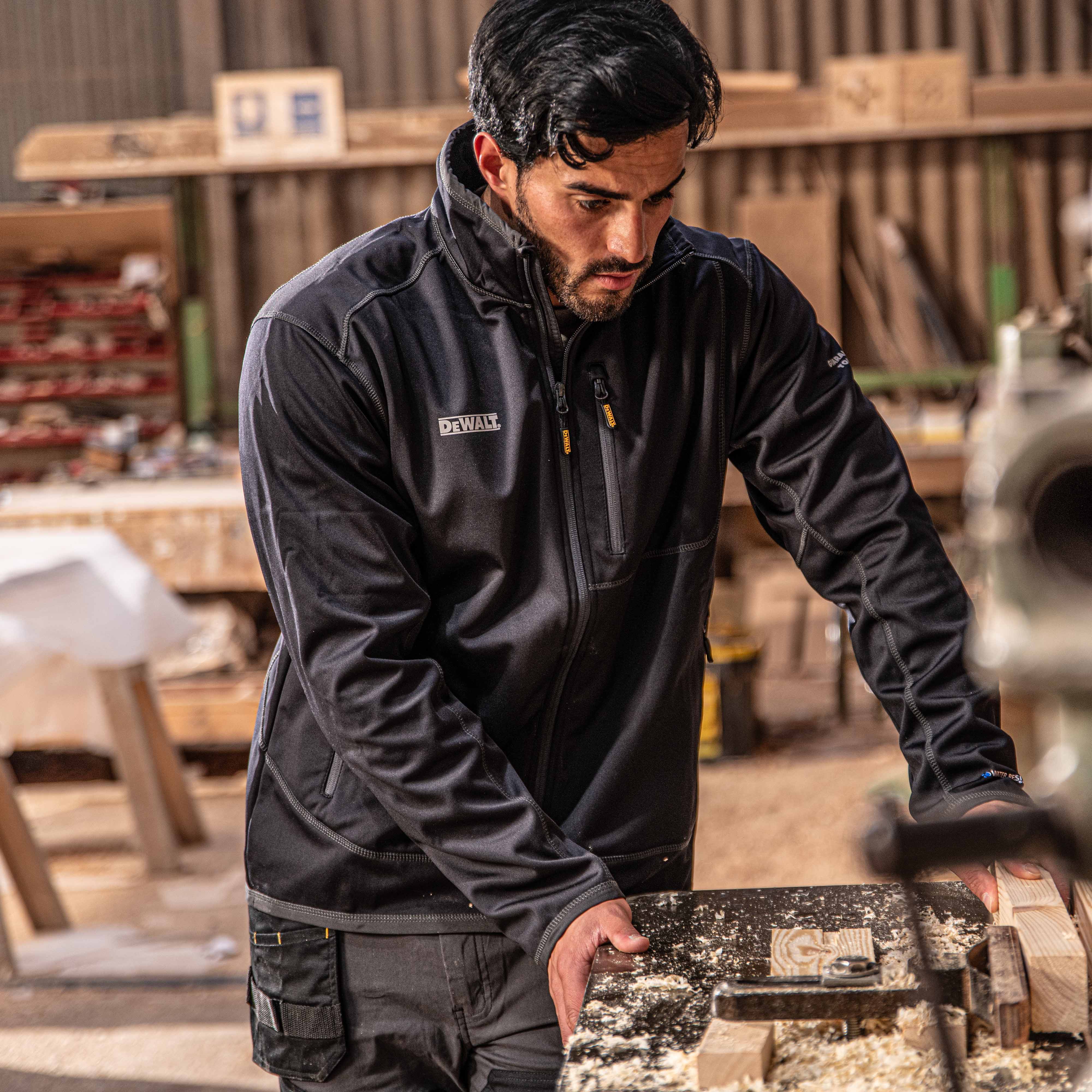 DEWALT Barton Men's Water Resistant Zip Jacket - Image 5