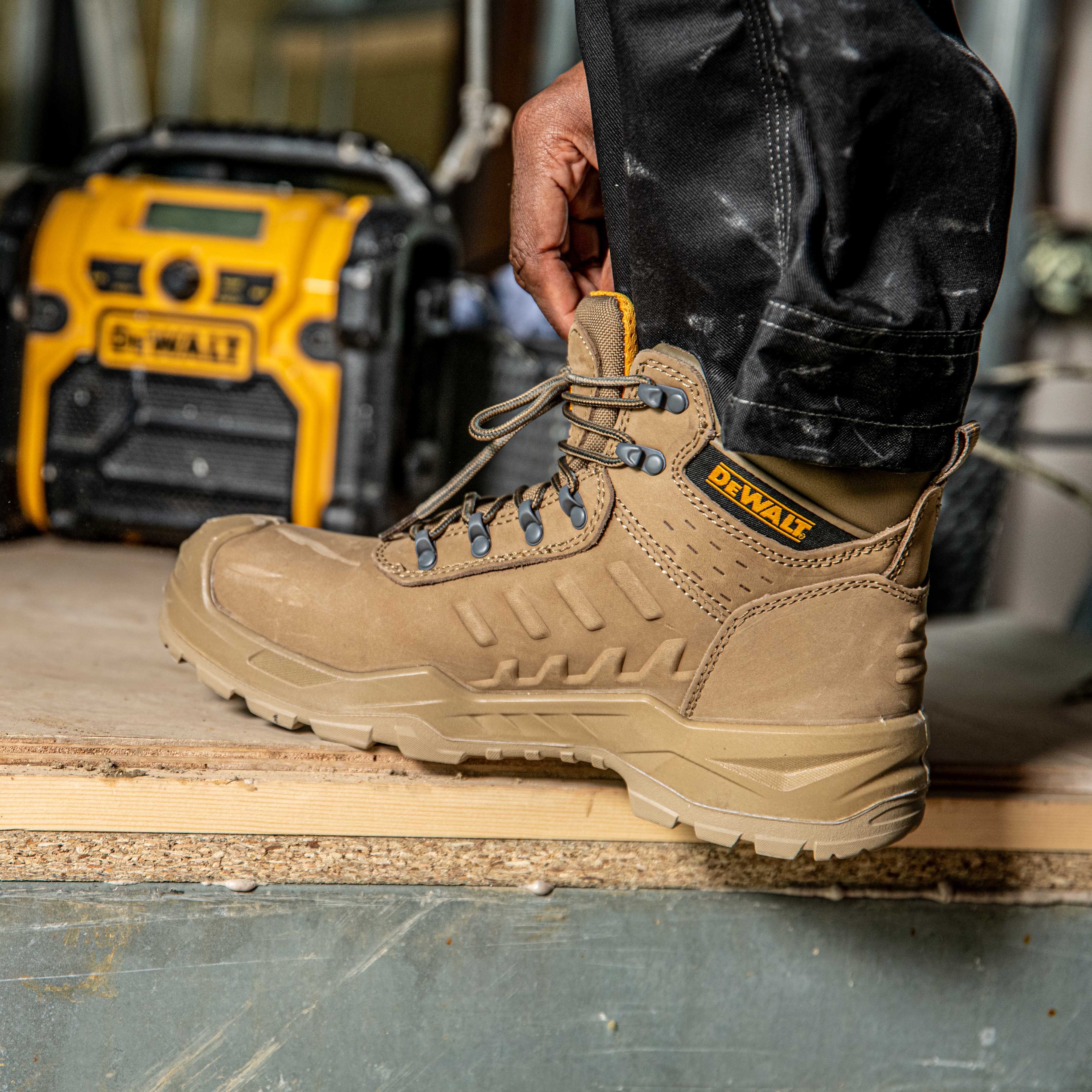 DEWALT Bowman Men's, Waterproof, Nubuck Leather, Steel Toe, Safety Work Boot - Image 7