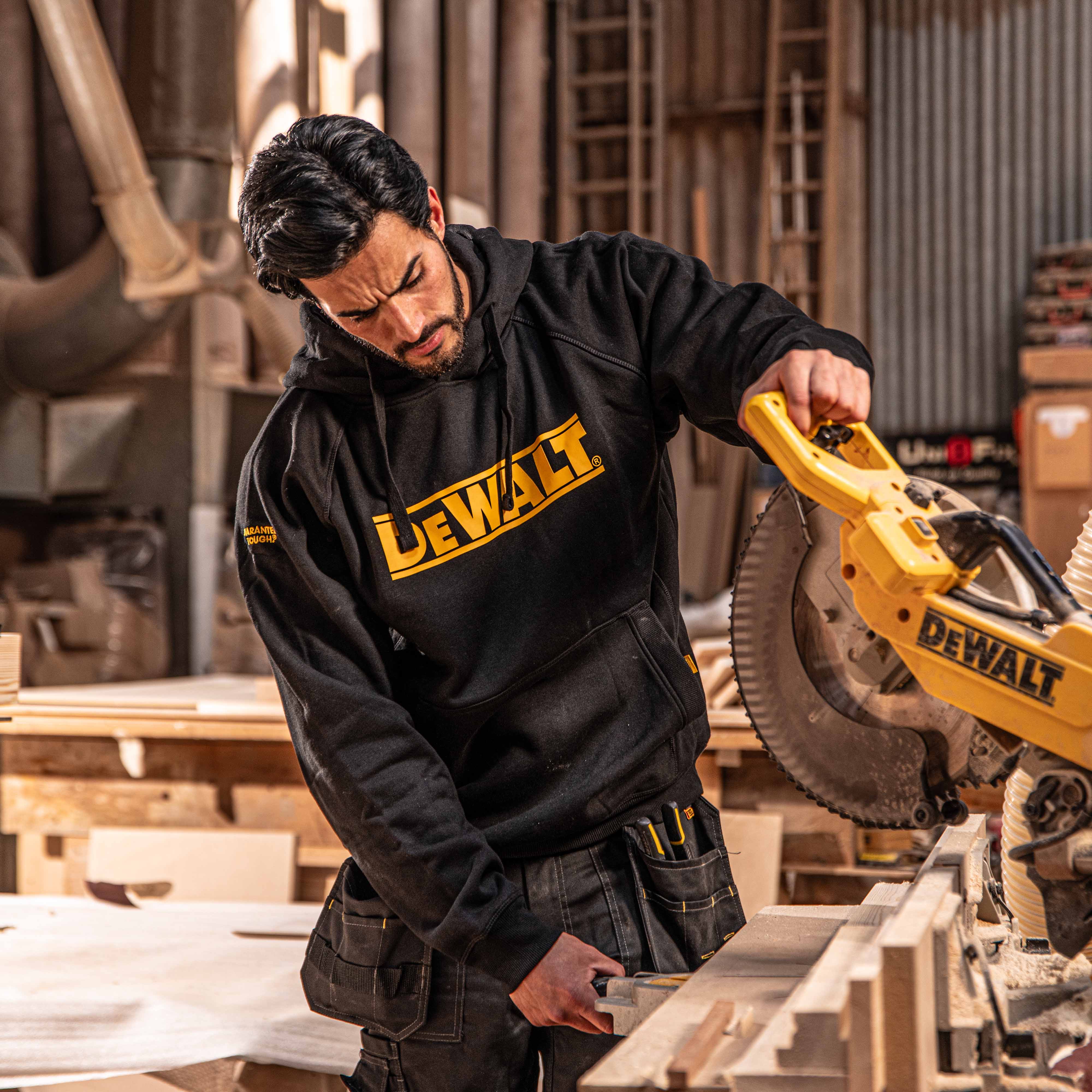 DEWALT Brand Carrier Men's Cotton Poly Hoodie - Image 5