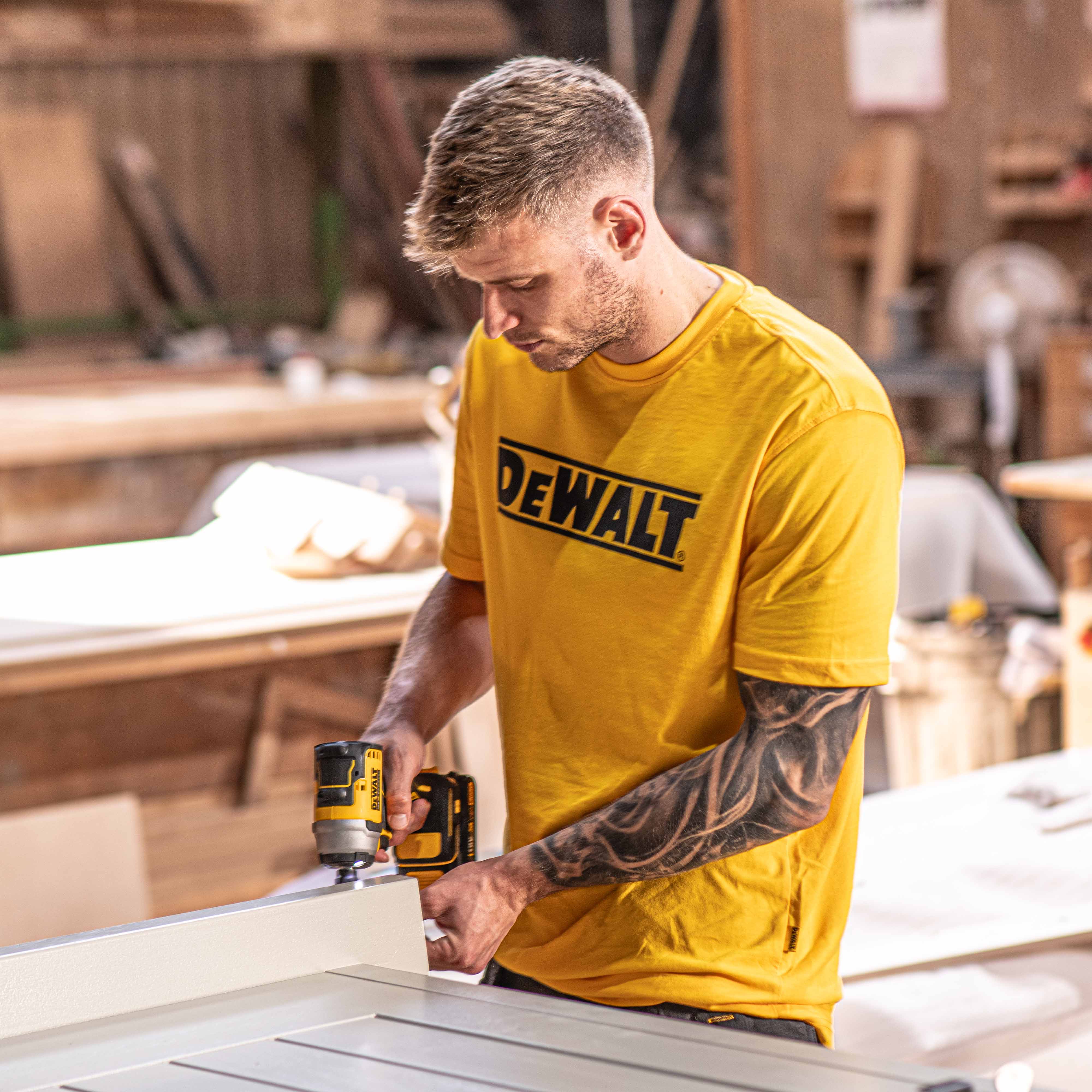 DEWALT Brand Carrier Men's Short Sleeve T-Shirt - Image 17