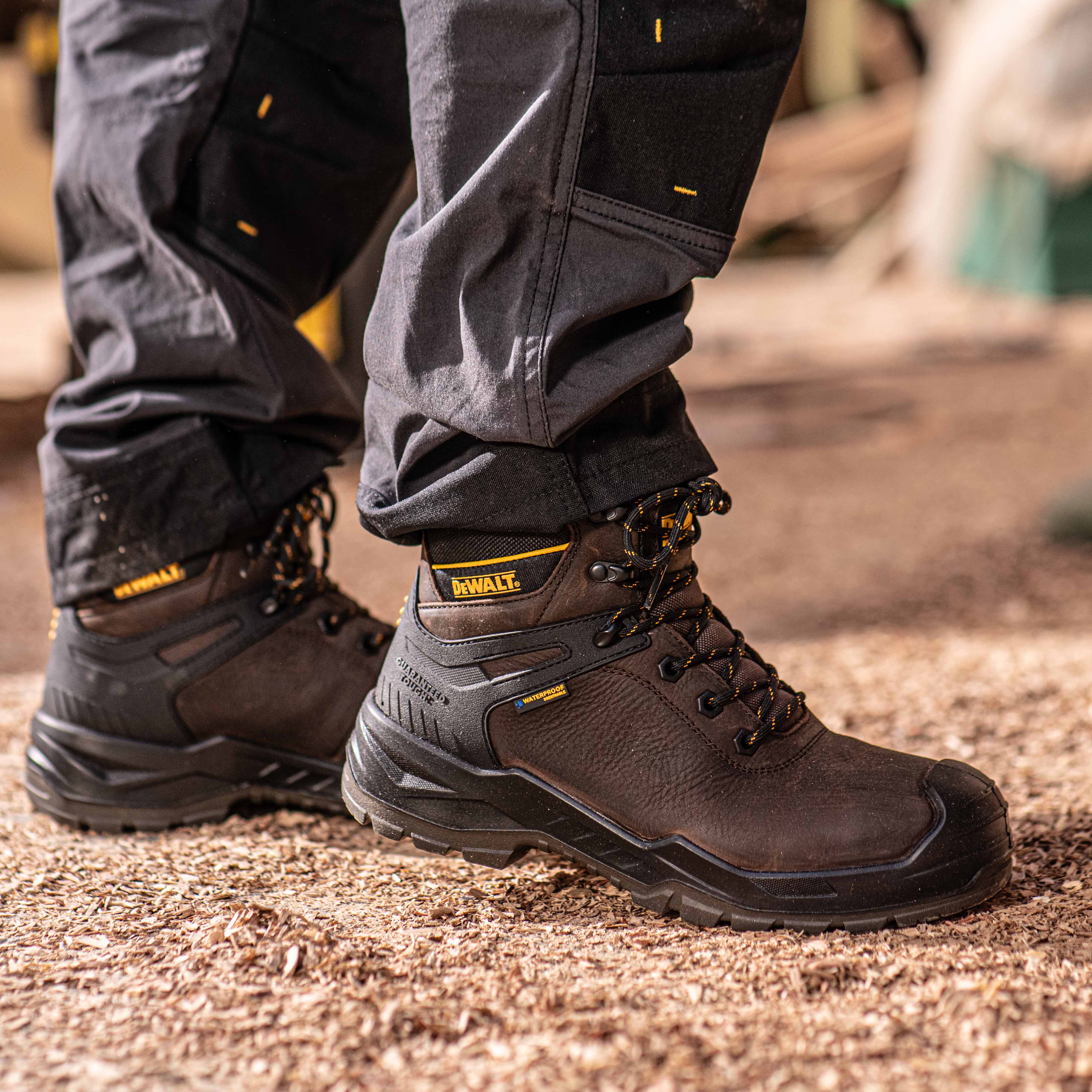 DEWALT Hayes Men's Leather, Steel Safety Toe, Waterproof Work Boot - Image 6