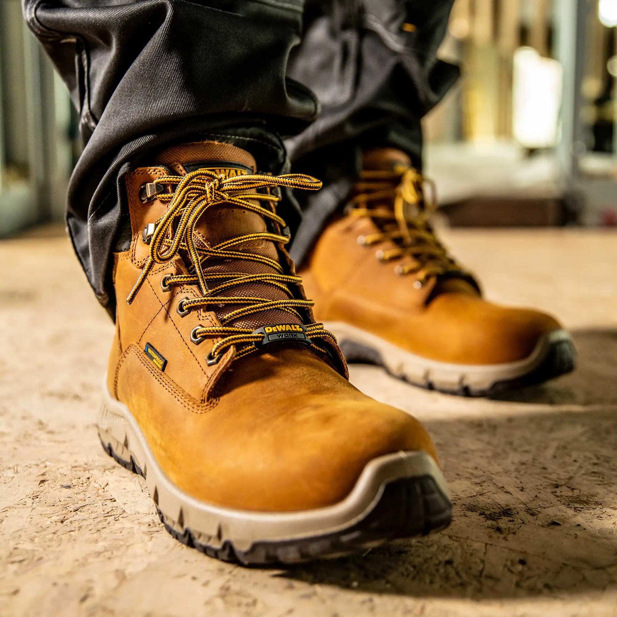 DEWALT Nampa Men's Waterproof, Lightweight, Nubuck Leather, Soft Toe Work Boot - Image 7