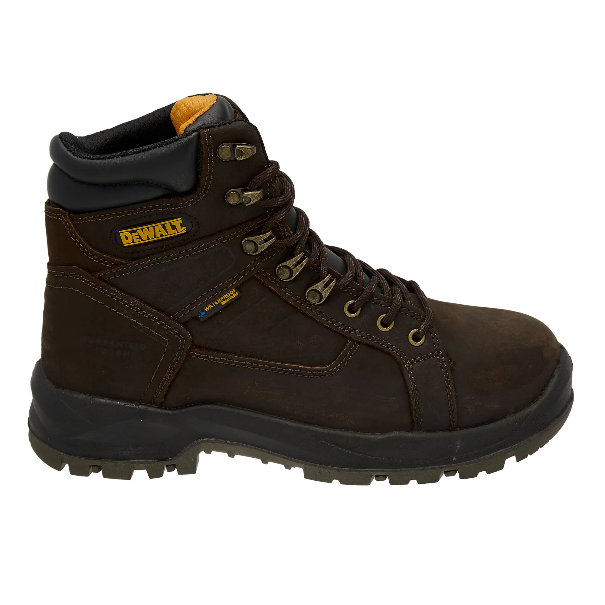 DEWALT Wheeler Men's Waterproof, Leather, Steel Toe, Safety Work Boot - Image 8
